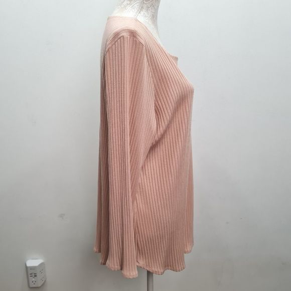 Eileen Fisher Tencel Stretch Ridge Ballet Neck Ribbed Top Dune Size XL - Picture 8 of 15